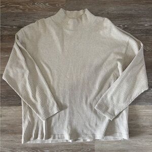 90’s Eddie Bauer Ribbed Mock Neck Sweater